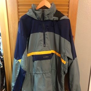 LL Bean mens quarter zip pullover jacket